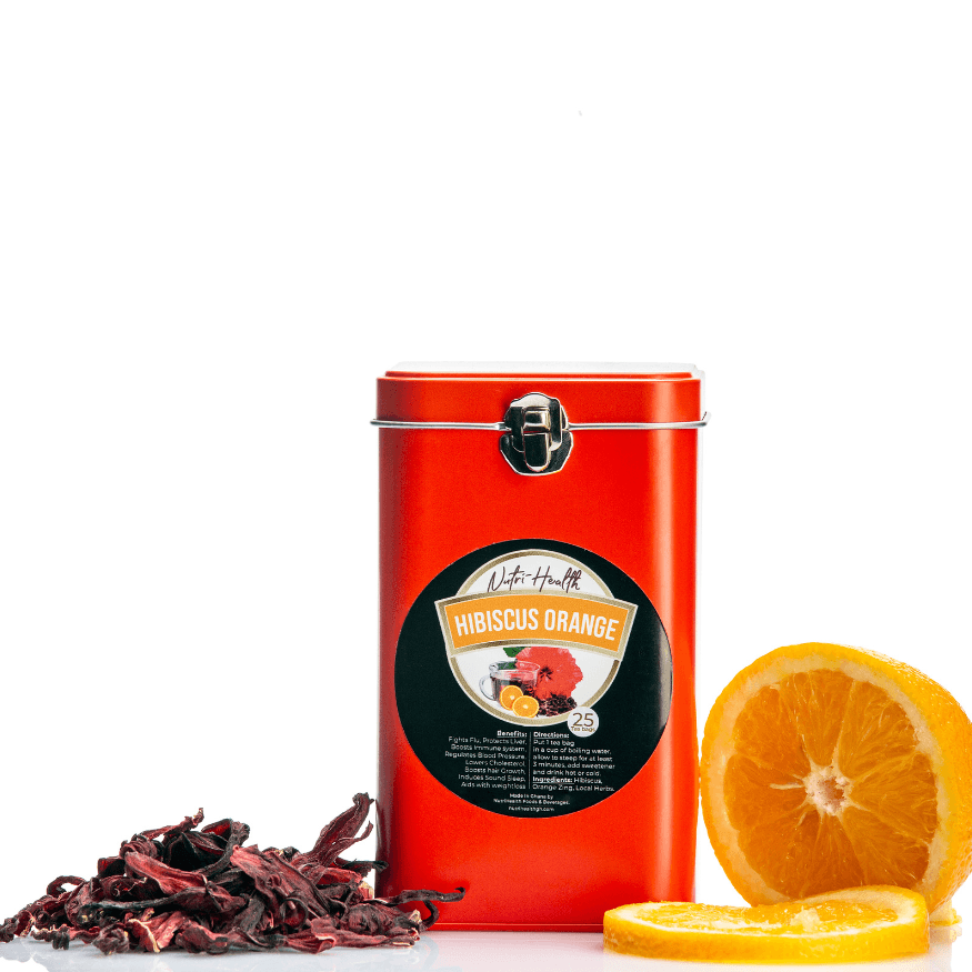 HIBISCUS ORANGE TIN